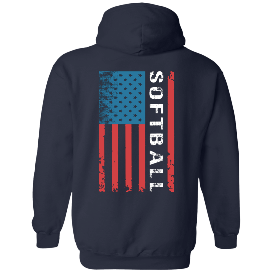 Softball Patriotic Hoodie