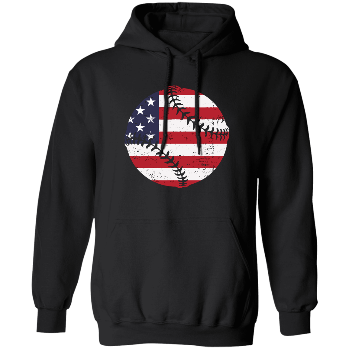 Red, White and Blue Softball Hoodie
