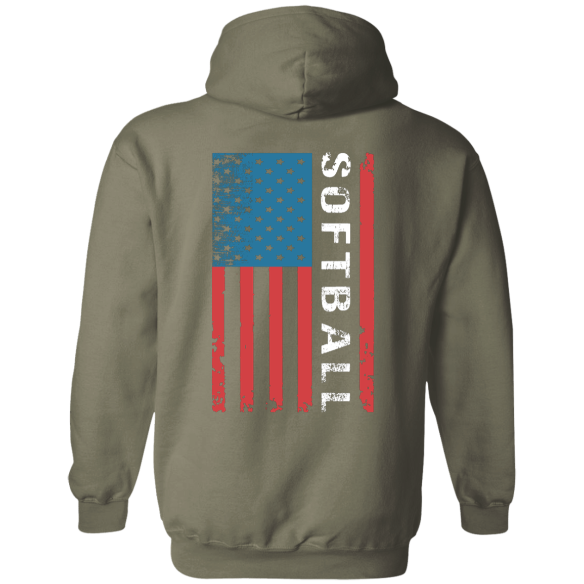 Softball Patriotic Hoodie