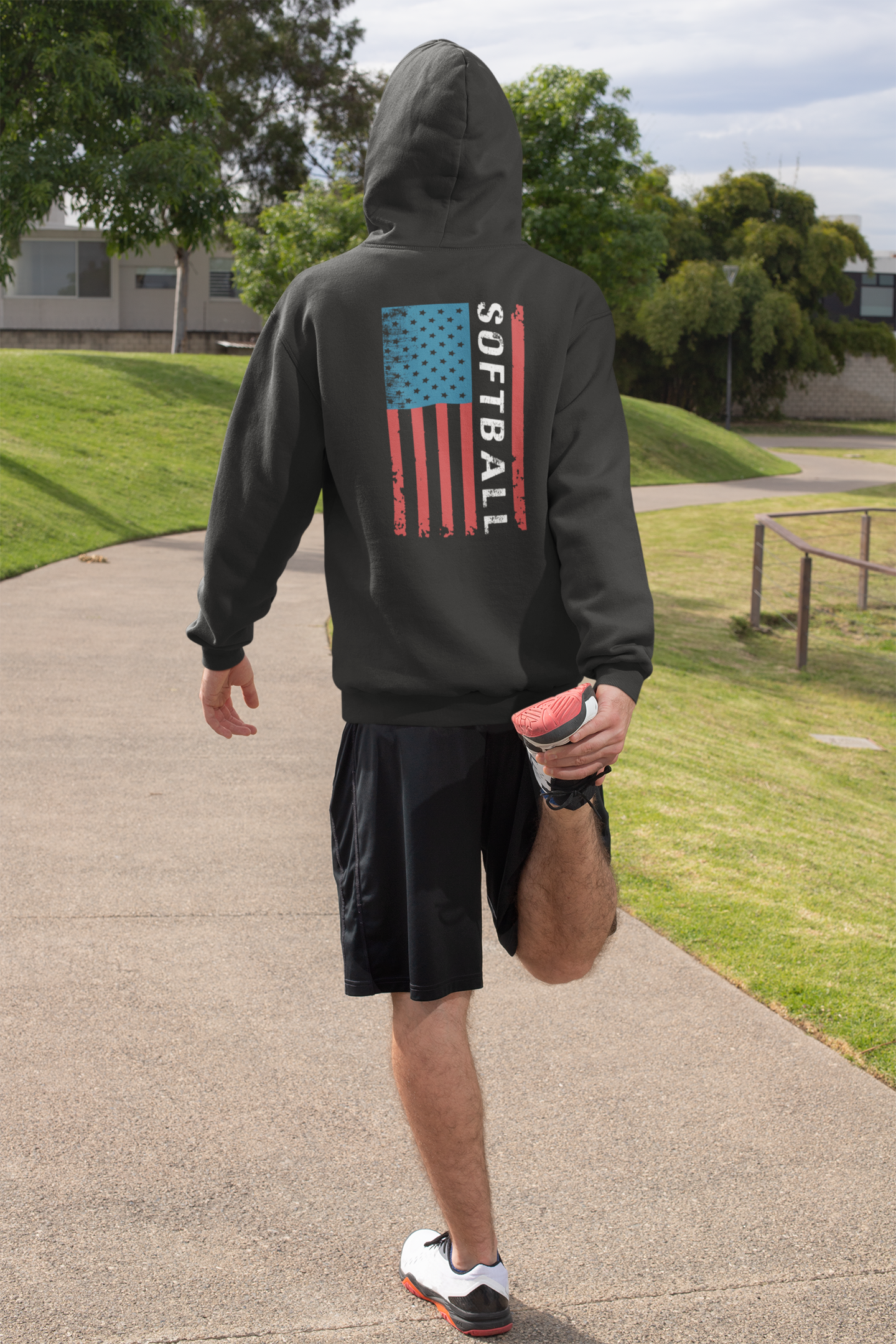 Softball Patriotic Hoodie