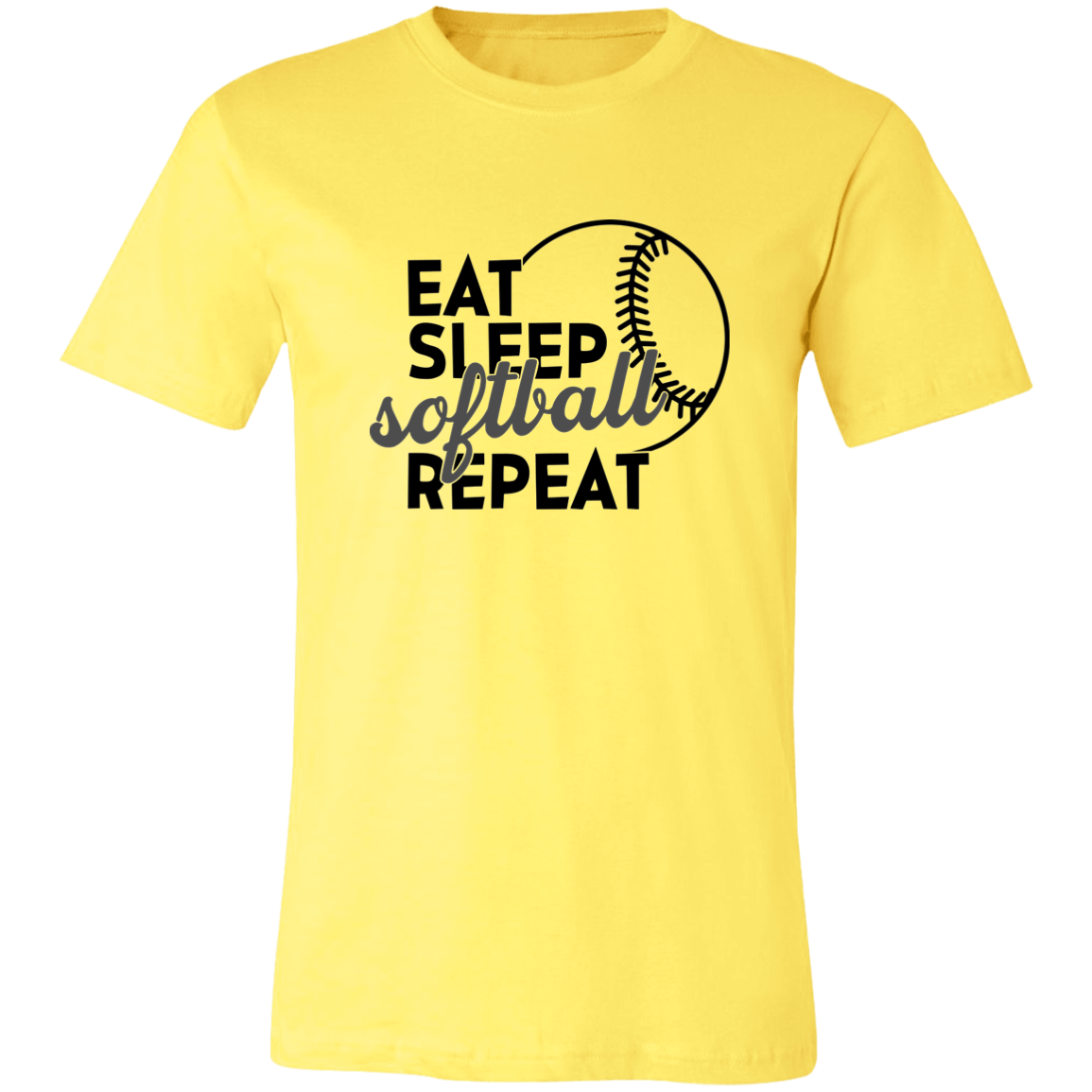 Eat Sleep Softball Repeat T-Shirt