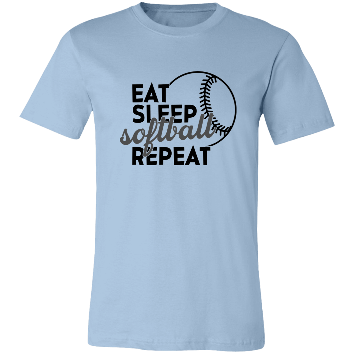 Eat Sleep Softball Repeat T-Shirt