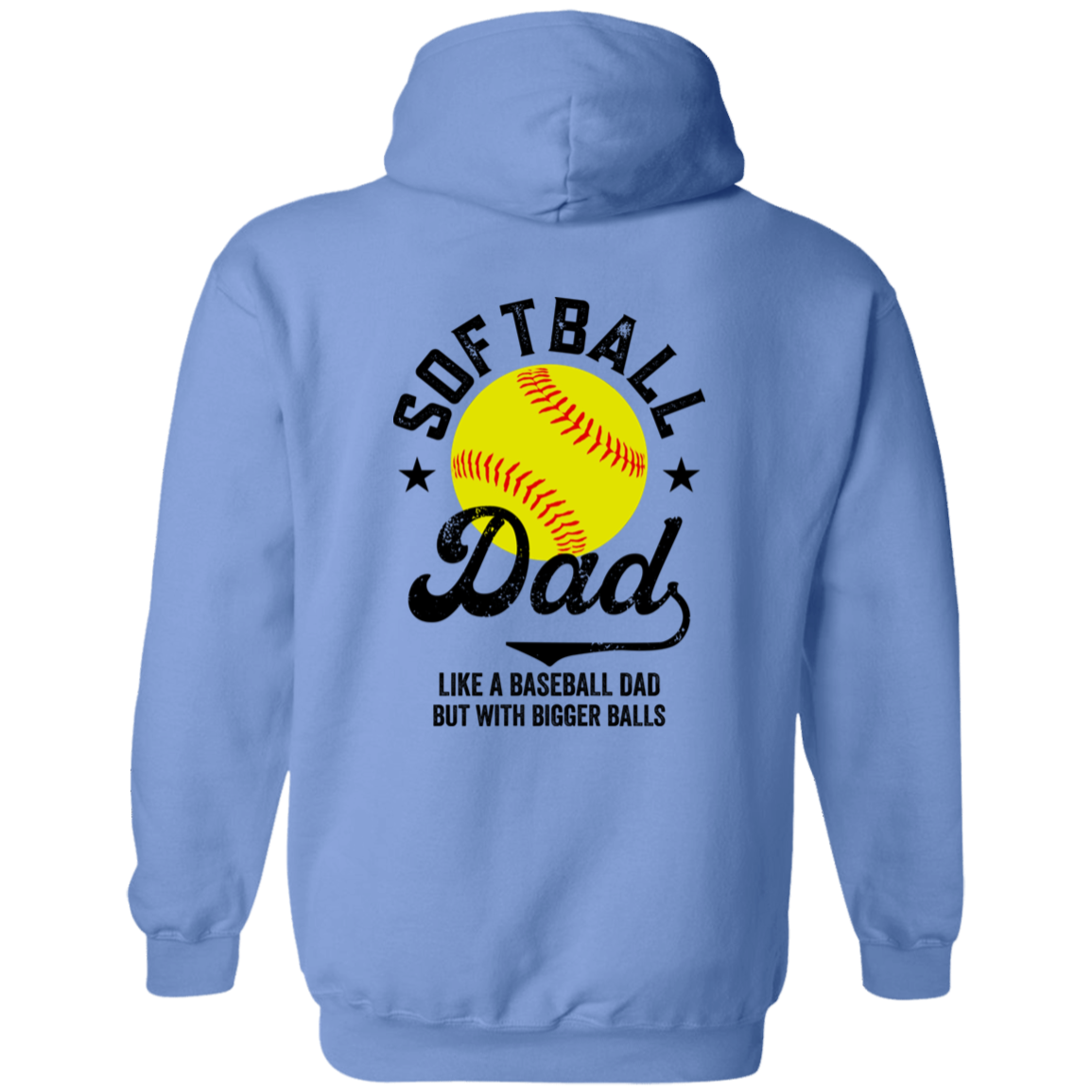 Softball Dad Full-Zip Hooded Sweatshirt