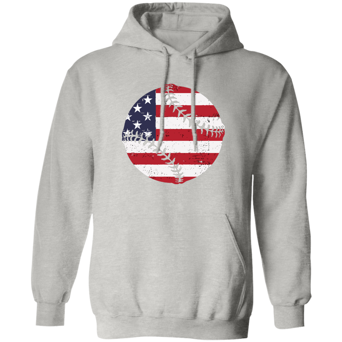 Red, White and Blue Softball Hoodie