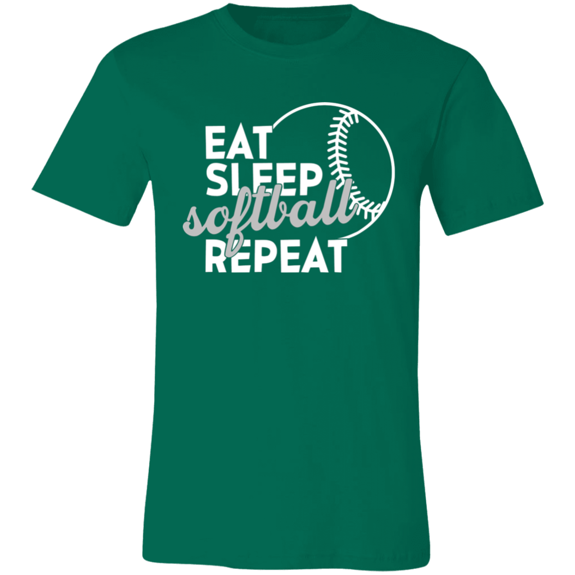 Eat Sleep Softball Repeat T-Shirt