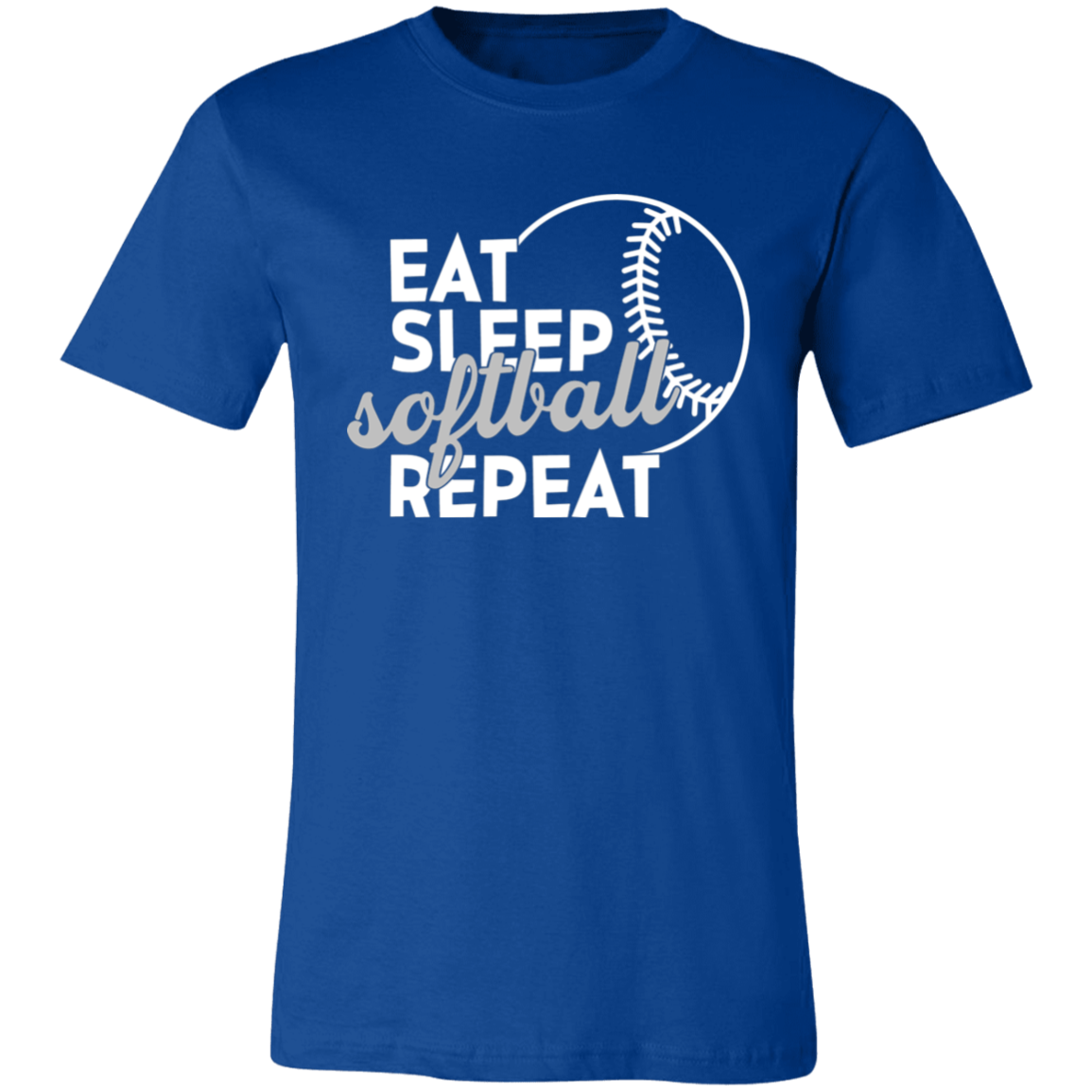 Eat Sleep Softball Repeat T-Shirt