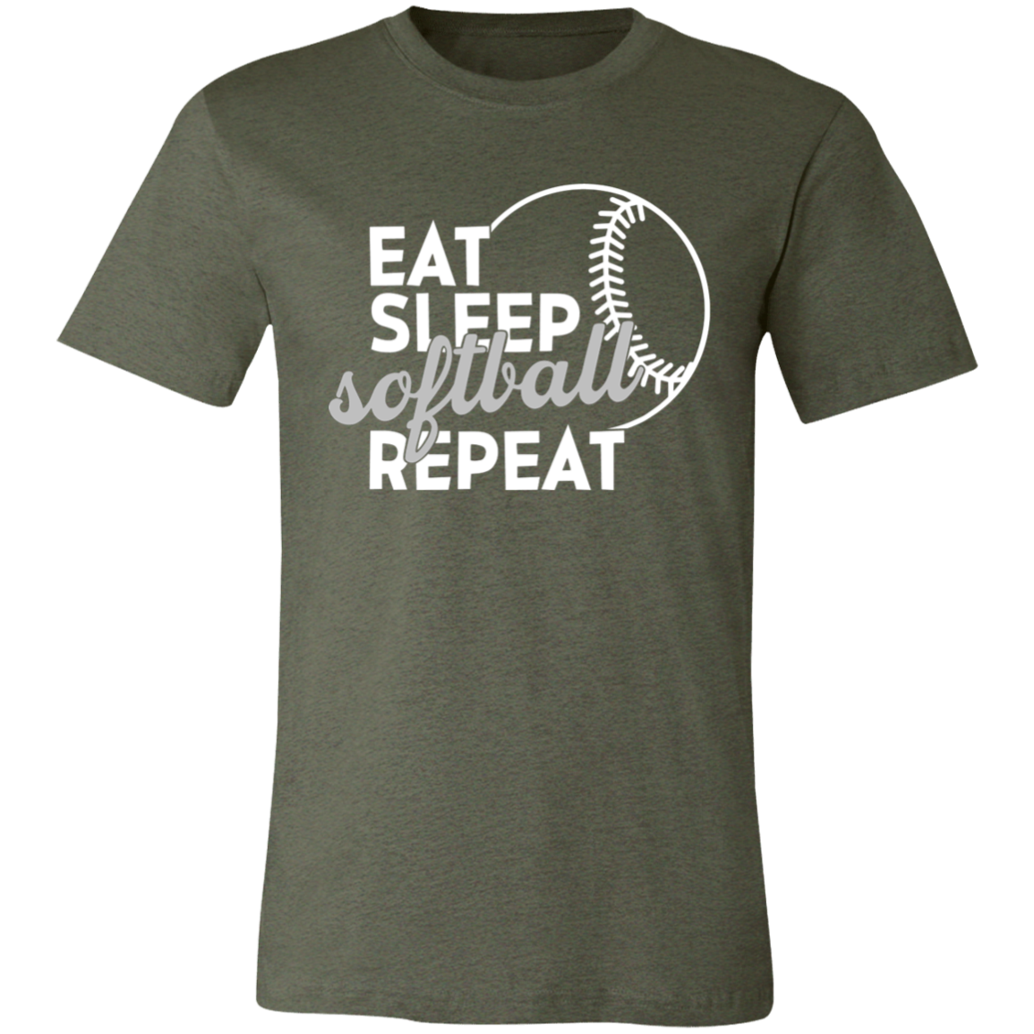 Eat Sleep Softball Repeat T-Shirt