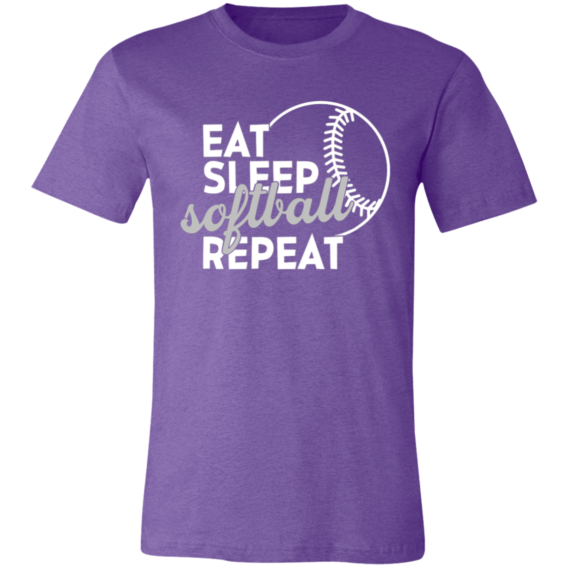 Eat Sleep Softball Repeat T-Shirt