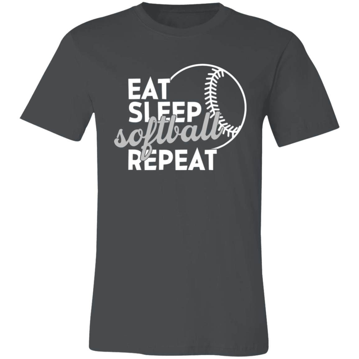 Eat Sleep Softball Repeat T-Shirt