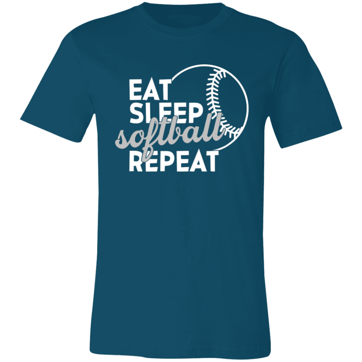 Eat Sleep Softball Repeat T-Shirt