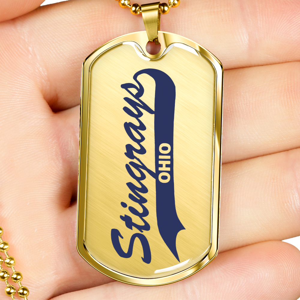 Ohio Stingrays Dog Tag Necklace