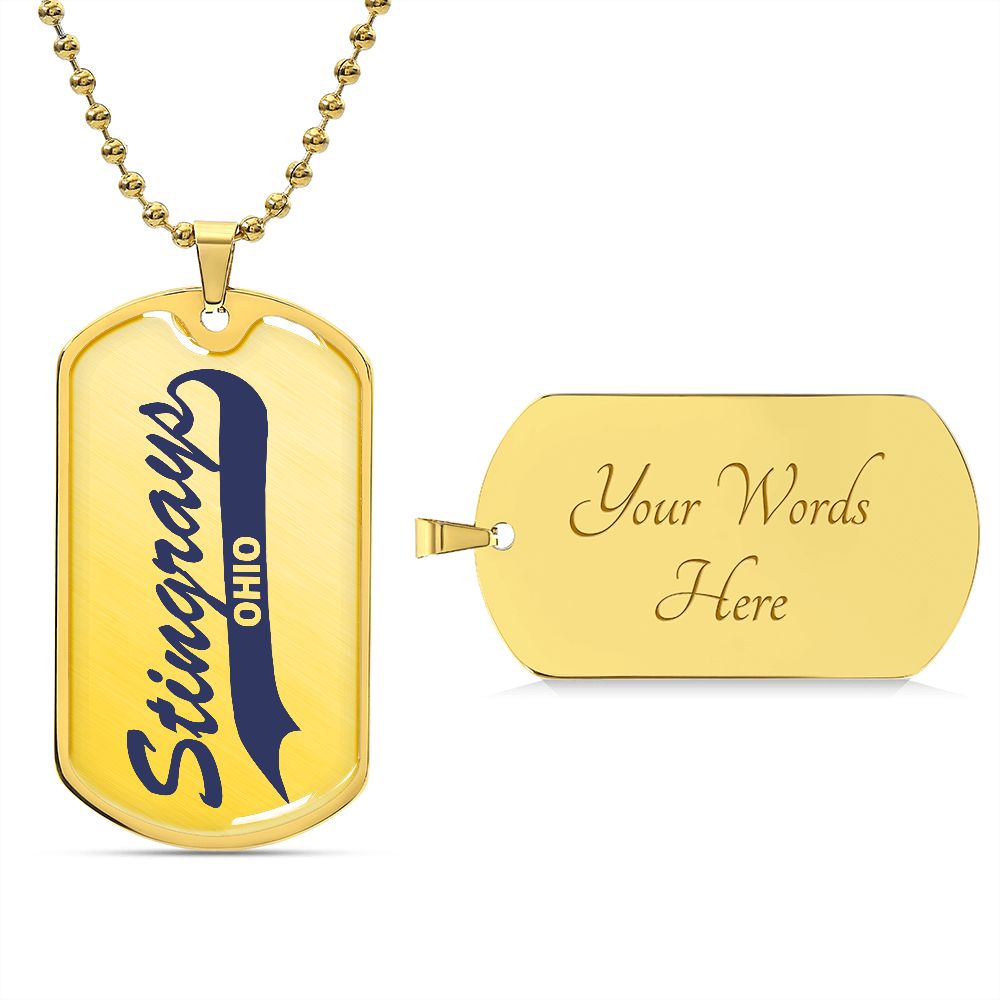 Ohio Stingrays Dog Tag Necklace